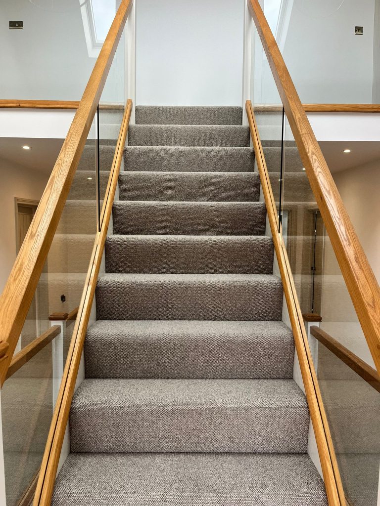 Large landing and two flights of stairs supplied + fitted in Cormar’s 04