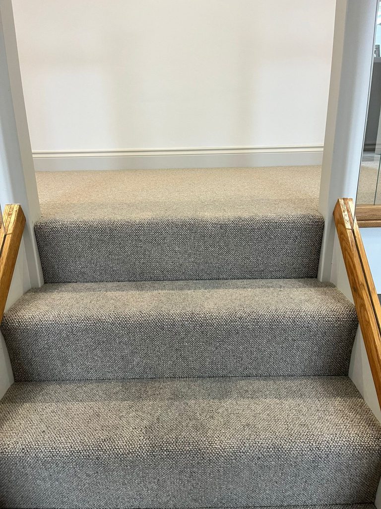Large landing and two flights of stairs supplied + fitted in Cormar’s 07