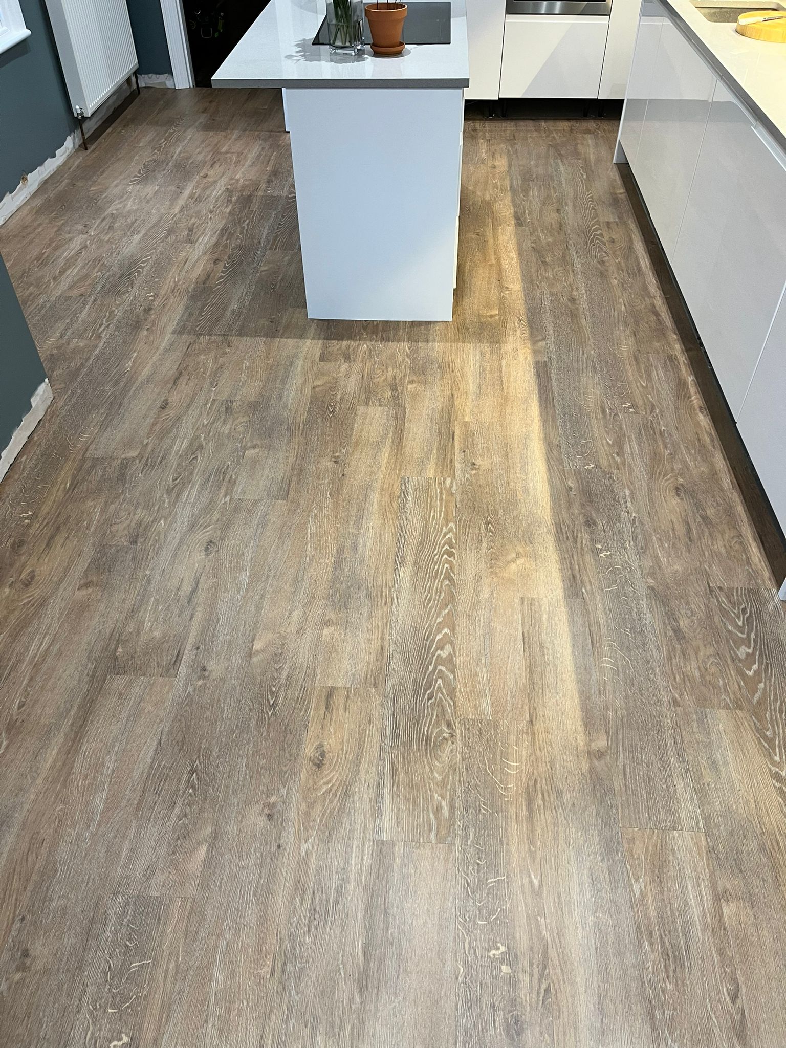 Kitchen and dining room in Karndean Van Gogh LVT