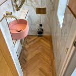 Hallway and WC in Karndean Knight Tile Herringbone LVT