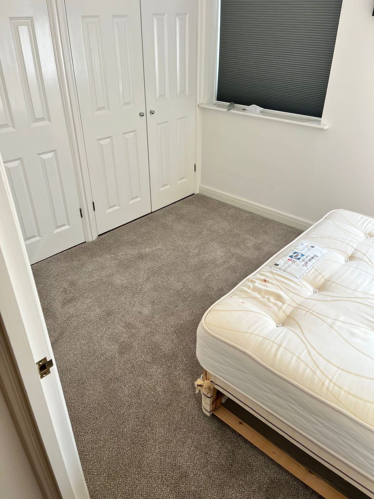 2 flights of stairs 2 landings 2 bedrooms and a study supplied and fitted in Cormar Carpets Primo Tweeds