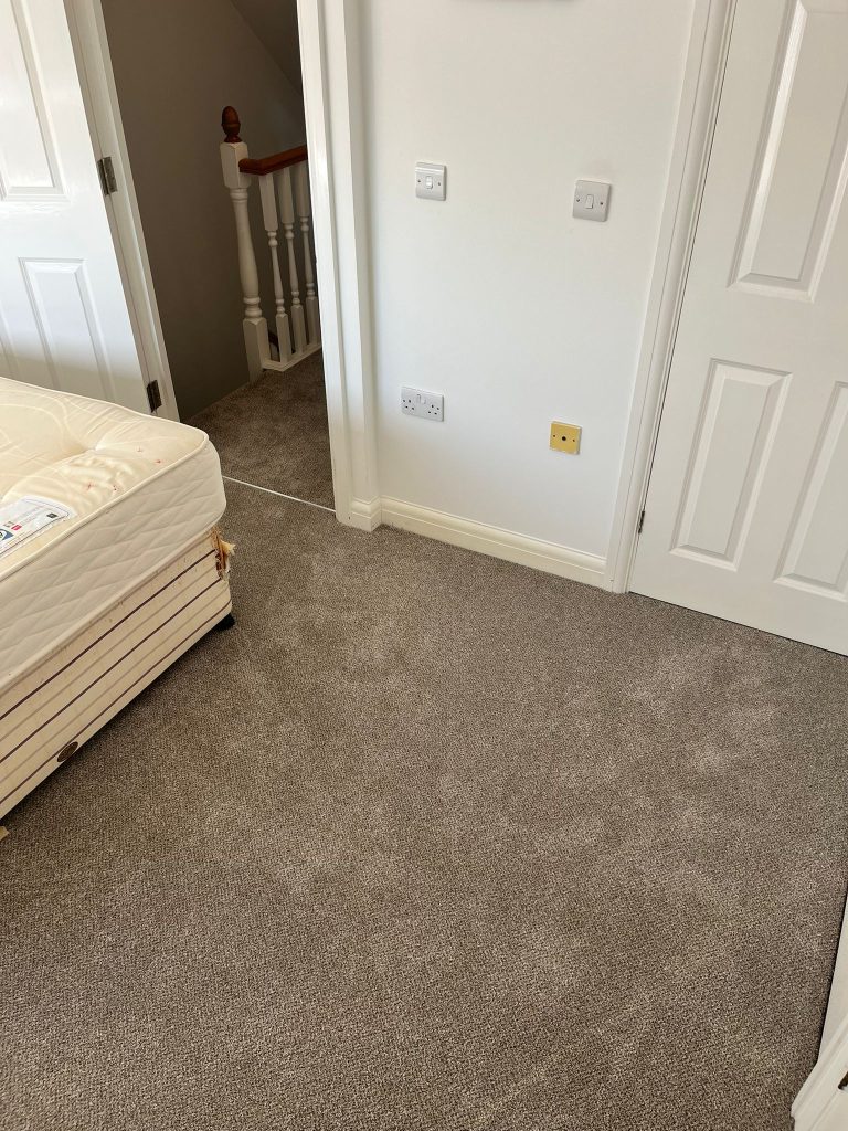 2 flights of stairs 2 landings 2 bedrooms and a study supplied and fitted in Cormar Carpets Primo Tweeds