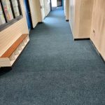 School work - Supa Cord commercial stick down carpet and 2 entrance mats.