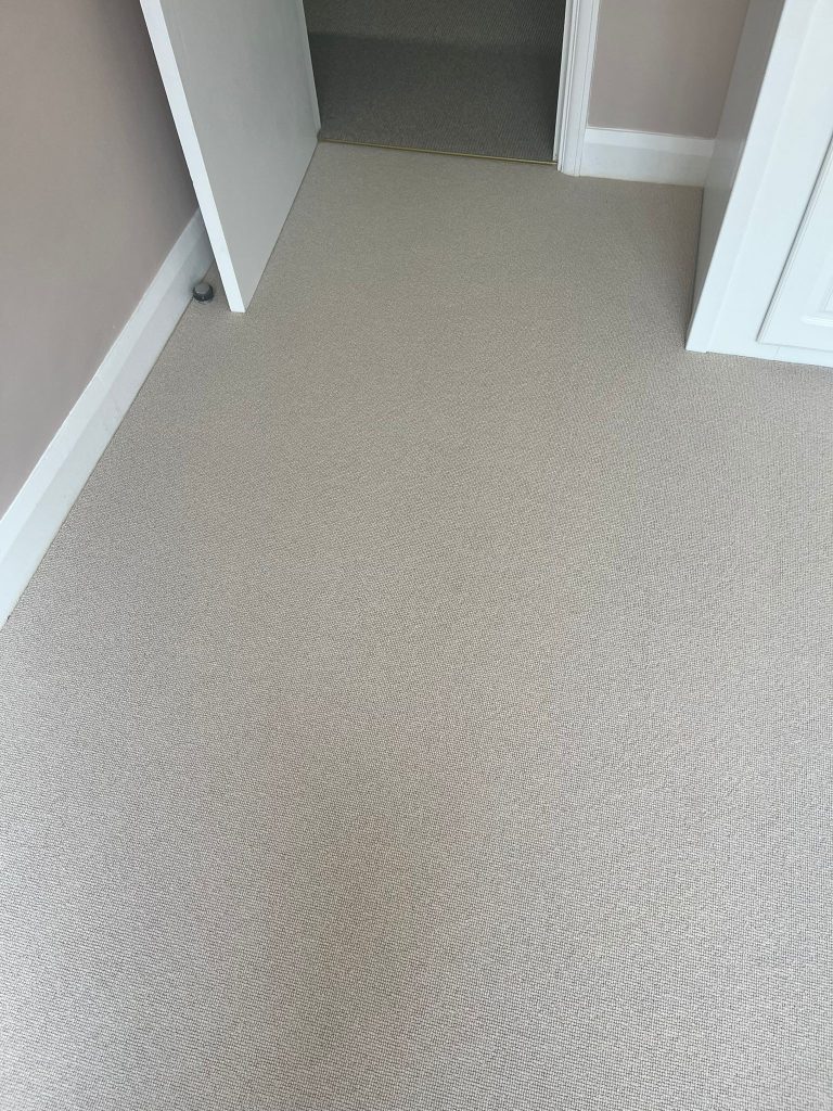 Bedroom supplied and fitted in Cormar Carpets Pimlico Looped pile.